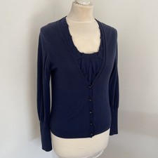 Iris Von Arnim Twinset Gr.S Dunkelblau