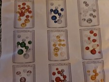 40 Blasen schwebend für Vasen Elfenbeinfarben