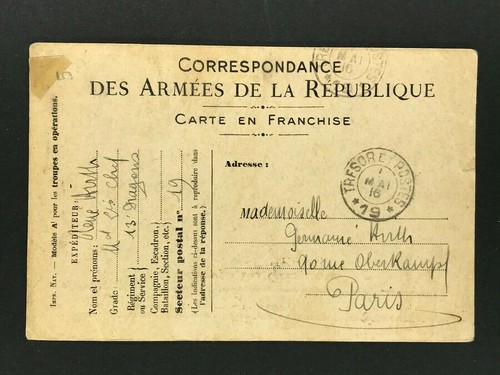 Frankreich feldpost tresor - frankreich,