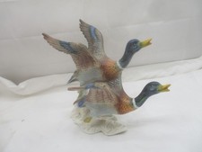 Goebel 38 246 27 – Porzellan Figur Skulptur „fliegendes Enten Paar“ 26x26 cm