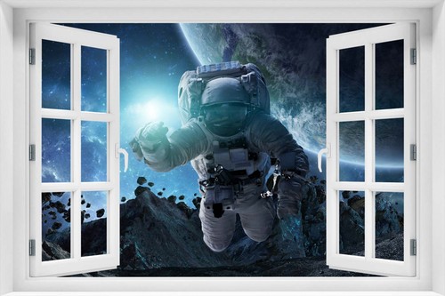 Fensterblick wandbild - 3d,