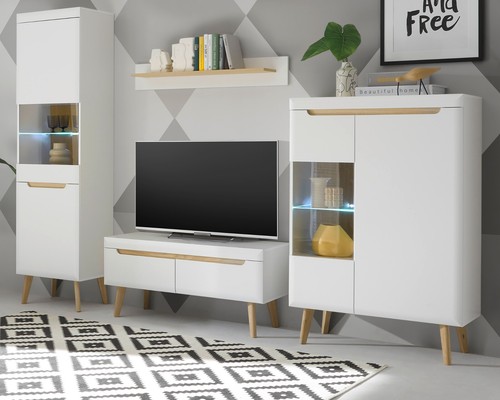 Wohnwand schrankwand anbauwand - wohnwand,