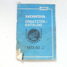 Honda MTX 80 Ersatzteilkatalog Ersatzteilliste Handbuch Teilekatalog B1617