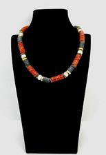 925 korallenkette lava - 925/-, korallenkette,