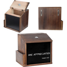 Holz Spardose Trinkgeldkasse