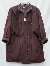 Parka braun Louis Féraud 40 42 44 FERAUD Mantel Jacke wattiert warm Zierknöpfe