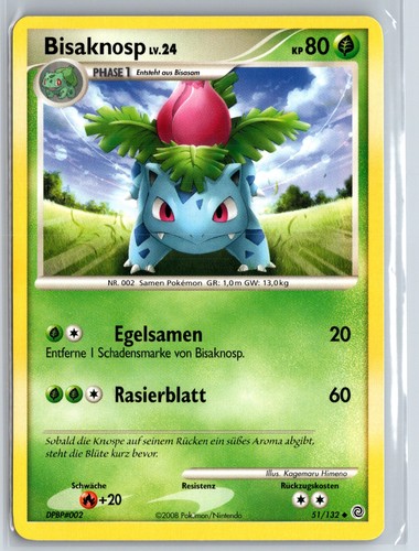 Pokémon karte bisaknosp - karte,