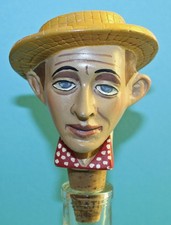 Alter ACHATIT Zierkorken Maurice Chevalier / Flaschenkorken / Bottle Stopper