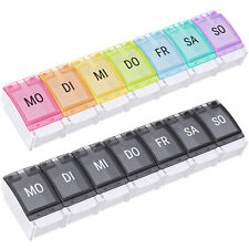 Tablettenbox für 7 Tage Pillendose 1 Fach pro Tag Pillenbox Medikamentenbox