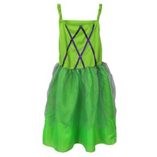 FEE KOSTÜM KINDER # Karneval Fasching Party Elfe Märchen Feen Kleid Grün Mädchen