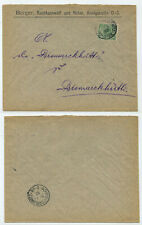 88309 - Beleg Berger, Rechtsanwalt - Schwientochlowitz 1897 nach Bismarckshütte