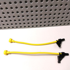 LEGO Duplo 2 x Schlauch schwarze Düse - Feuerwehr Tankwagen