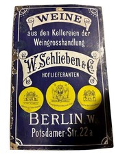 Ca. 1900 Schild Emailschild