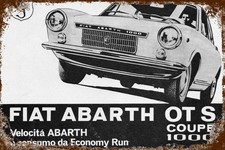 Blechschild fiat abarth - ot, s
