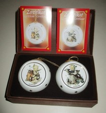 2 Hummel Weihnachtskugeln mit Zertifikat 2 - NEU