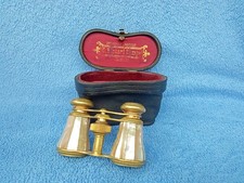 Antikes Opernglas Perlmutt Optisches Institut Chemnitz imLederköcher Top Zustand