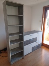 Regalschrank  und Kommode