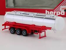 Herpa 075510 Chrome Tank Trailer Neutral 1:87 Mint! OVP 1704-08-44