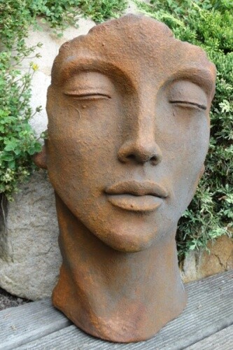 Gartenfigur gesicht frau - gesicht, "frau"