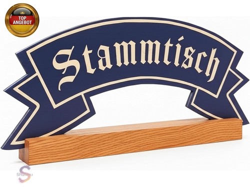 Stammtisch schild aus holz - stammtisch,
