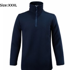 Marineblaue Schnitt- und Stichfeste Jacke Wasserdicht Langarm Schutzjacke