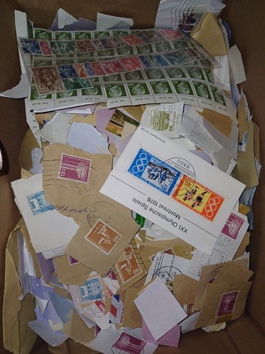 Briefmarken kiloware - kiloware, (5-10kg)