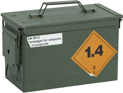 Kleine munitionskiste metall - munitionskiste,