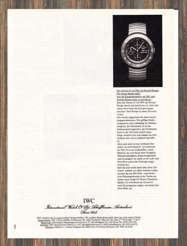 Iwc chrono porsche - porsche, design