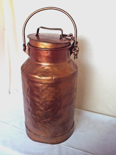Metall milchkanne kupfer farb - milchkanne,
