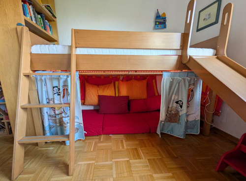 Hochbett für kinder mit - hochbett,