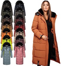  Marikoo warme Damen Winter Jacke Winterjacke Parka Stepp Mantel lang B936 NEU