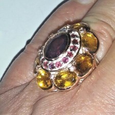 Schwarzer beheizter Opal Ring