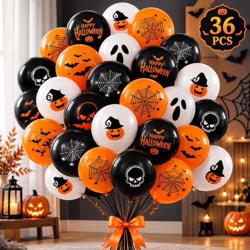 36er halloween luftballons - halloween, set