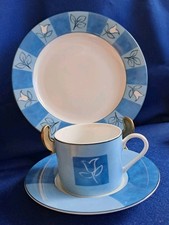 Ritzenhoff & Breker Kaffeetasse Set 3 tlg R&B by Flirt Piazza Tulpe Blatt blau 
