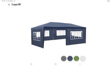 Pavillon 3x6 wasserdicht [ Partyzelt ] in Blau