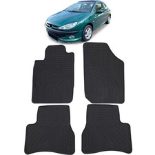 Auto gummi fußmatten - fußmatten, schwarz