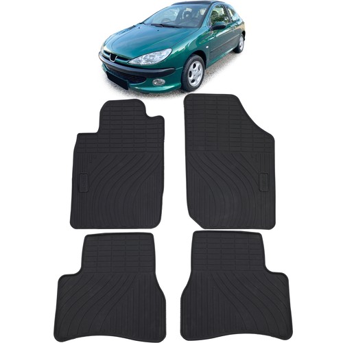 Auto gummi fußmatten schwarz - fußmatten,