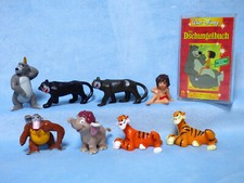 8 Dschungelbuch Figuren komplette Serie mit 2 Farbvarianten mit Mogli Bully 1984