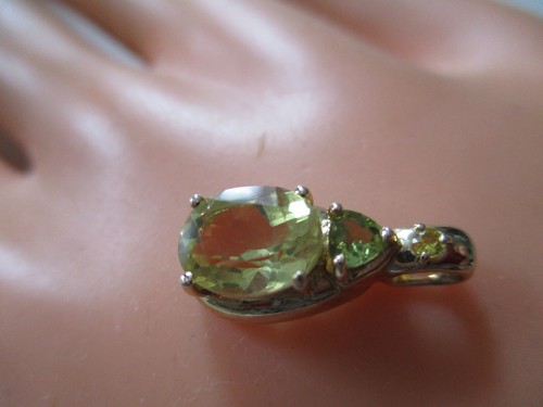 Peridot citrin anhänger - peridot,