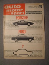AMS 10/1964  Ford Taunus 12 M