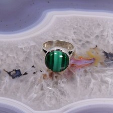 Malachit Ring, 925er Silber