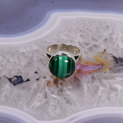 Malachit ring 925er silber - malachit,