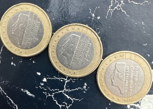 Niederlande euro münze - 1-euro-münze, satz