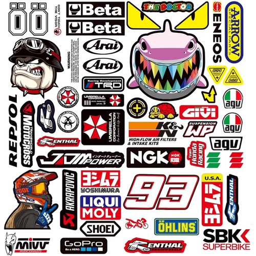 Motorrad aufkleber set vinyl - aufkleber,