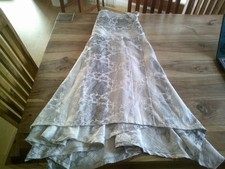 inSein Wickelrock - lang mit "zipfel" Gr. 40 weiß-grau mit Rosen edel top