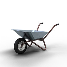 Schubkarre 85 L Flachmulde –