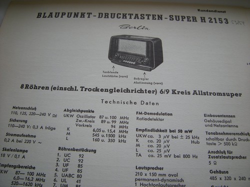 Blaupunkt berlin 2153 - berlin,