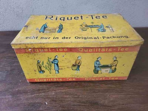 Alte riquet tee blechdose - alte,