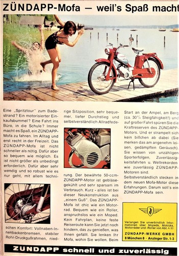 Mofa zündapp werbung ca - mofa,