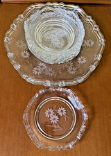 Tlg vintage glasgeschirr - 7-tlg.,